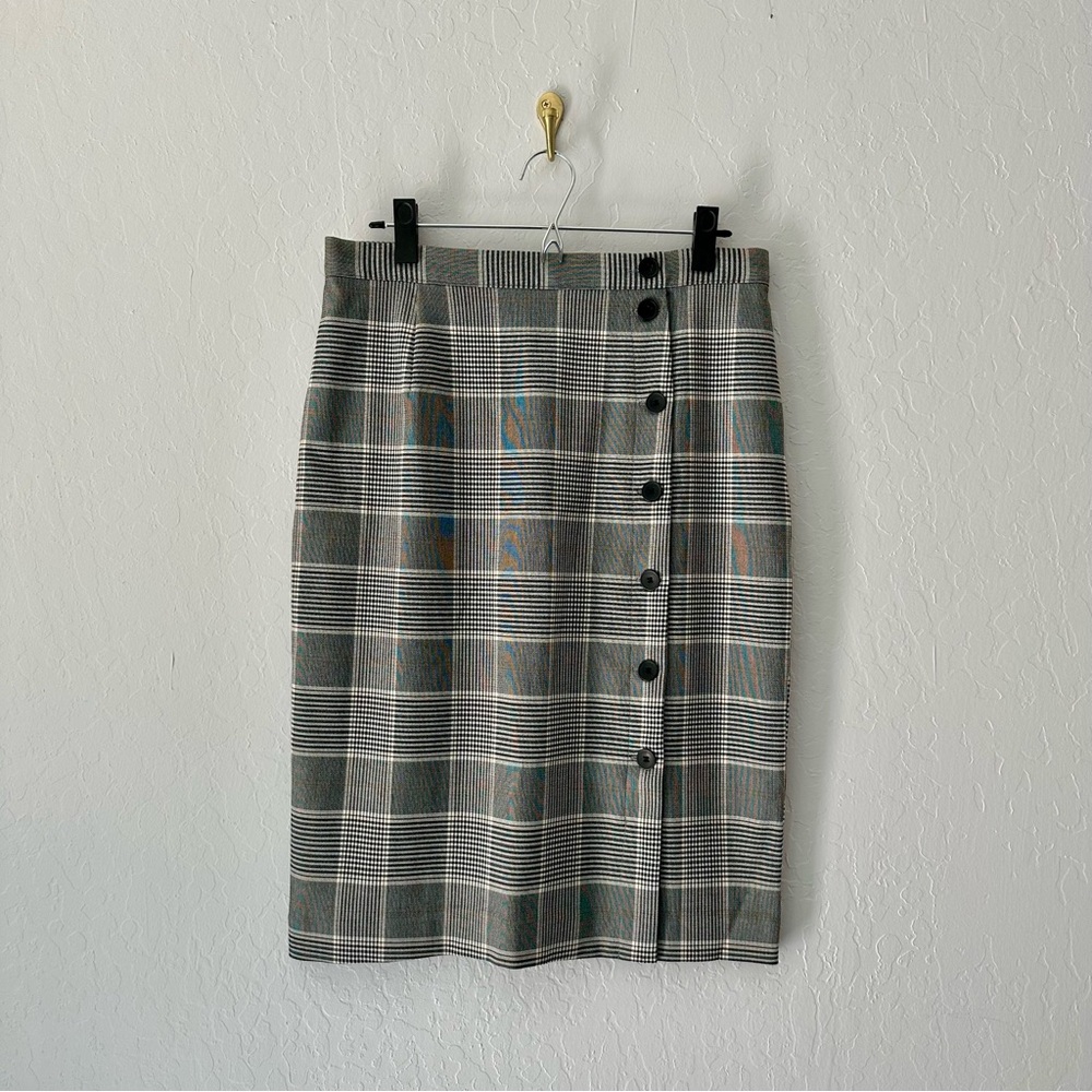 H&M Gray Asymmetrical Pencil Skirt Knee-Length